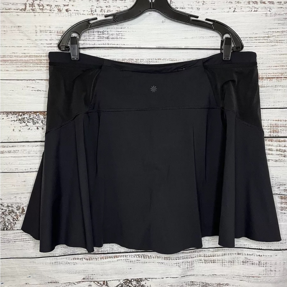 Athleta A-Game Skort 15.5” Black W/Side Pockets Stretch Size 2X
